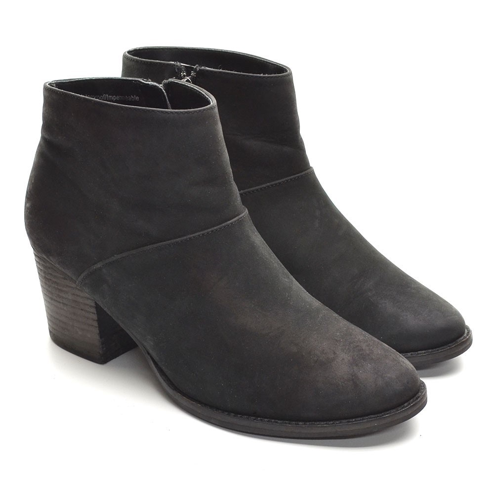 Blondo Nelli Black Nubuck Waterproof Ankle Boots 9.5 M